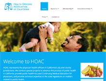 Tablet Screenshot of calhealthofficers.org